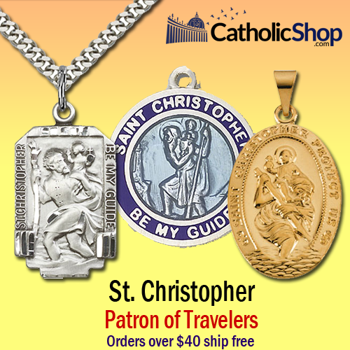 Saint Christopher Medals Catholic Jewelry